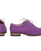 półbuty damskie Skórzane półbuty jazzówki Zapato model 246 fioletowy nubuk 3