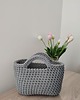 torebki do ręki Koszyk - torba szydełkowa do ręki ze sznurka 25cmx20cm 5