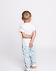 bielizna i piżamy dla chłopców Piżama dziecięca bawełniana-ecri i jelonki 1