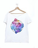 t-shirt damskie Wild and free  Oversize Biały 1