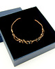 bransoletki wire wrapping Miedziana bransoleta cuff z turmalinem i onyksem 2
