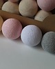 dekoracje świetlne Cotton Balls White Pastel 20 szt. 1