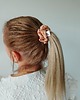 gumki do włosów Satynowa gumka satynowa scrunchie owijka frotka złoty beż MINI 1
