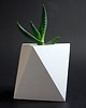 doniczki ZESTAW doniczek  betonowych Oktahedron 1+2 3