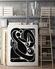 grafiki i ilustracje Grafika w stylu "Woodblock", papier 100% bawełna 1
