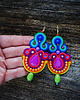kolczyki soutache Bardzo kolorowe kolczyki soutache 4