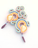 kolczyki soutache Wiosna w pastelowych kolorach 3 4