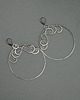 kolczyki wire wrapping Kolczyki duże koła wire wrapping kółka 1
