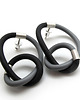 kolczyki wire wrapping Rubber soul - dwukolorowe 2