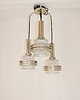 lampy wiszące Lampa wisząca Modern, lata 70, metal i szkło, 3xE27 5