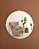 lustra stojące i wiszące LUSTRO OKRĄGŁE 60CM ZŁOTE ŚCIENNE METALOWA RAMA WISZĄCE SALON ŁAZIENKA 1