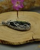 wisiory Duży wisior złoty labradoryt wire wrapping 3