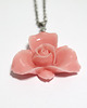 wisiory Naszyjnik - Jasno różowy kwiat - koral 1