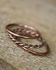 pierścionki - różne Trio - copper stacking rings 2
