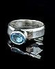 pierścionki srebrne Pierścionek blue topaz regulowany 3