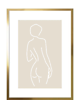 plakaty DWA PLAKATY  ciało kobiety szkic linia nude 2