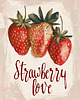 plakaty Plakat - Strawberry love 2