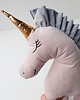 poduszki do pokoju dziecka Jednorożec UNICORN poduszka - jasny brudny róż i szara grzywa 1