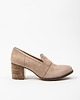 półbuty damskie PÓŁBUTY NA 6 CM SŁUPKU - SKÓRA NATURALNA - MODEL 250 - KOLOR LATTE 2