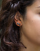 kolczyki srebrne Kolczyki srebrne TRI MINI / black silver earrings 1