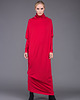sukienki midi damskie Mia red side knot dressi 4