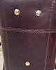 torby na ramię Teczka brązowa ze skóry listonoszka z klamrą z mosiądzu. 9