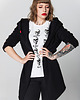 bluza z kapturem damska Bluza asymetryczna Assassin UNDERWORLD czarna 1