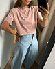 t-shirt damskie T-Shirt Move crop dirty pink poduchy 2