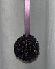 ozdoby choinkowe GLITTER PUFF Crystal Plum zawieszka bombka 1
