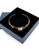 bransoletki wire wrapping Miedziana bransoleta mankietowa z cytrynem 4