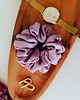 gumki do włosów Gumka jedwabna, scrunchie, frotka lawendowy róż MAXI 1