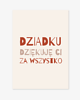 kartki okolicznościowe - wydruki Autorska kartka "Dziękuję Dziadku" 1