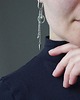 kolczyki z kamieniami Asymetryczne kolczyki koła z jaspisem 3