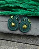 kolczyki soutache Kolczyki sutasz zielone sztyfty Largo z unakitem małe lekkie 2