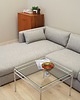 sofy i szezlongi Narożnik szary, skandynawski design, lata 00 2