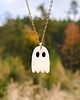 wisiory Naszyjnik duch, akcesoria na halloween, zawieszka w kształcie ducha, boho 1