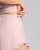 piżamy damskie Szorty do spania z falbankami-różowe(LA-024) 2