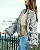 kardigany damskie Szary kardigan Bomber 2