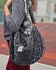 torby na ramię Torba worek z żakardowej tkaniny w panterkę Szara 2