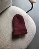 czapki damskie Bordowa czapka merino z wełny merynosów 3