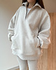 bluza bez kaptura damska Bluza Patchouli zamek light mocca melange 2