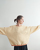 bluza bez kaptura damska Bluza Wafel "W_03" yellow 5