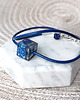 bransoletki z żywicy BRANSOLETKA SKÓRA I LAPIS LAZULI  w żywicy UNIKAT 3
