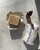 mydelniczki Ceramiczny Zestaw Łazienkowy z Mydelniczką Muszlą z Odpływem Biała Perłowa 2