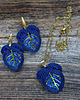 kolczyki soutache Migoczące listki- kolczyki sutasz 5