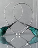 kolczyki wire wrapping Srebrne kolczyki koła miętowe 2
