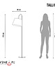 lampy podłogowe Designerska lampa podłogowa do czytania TALLIN VELUR z welurowym abażurem 2