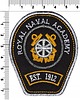naszywki na ubrania Naszywka naprasowanka NAVAL ACADEMY termoprzylepna haft 6,2x7,6cm 1