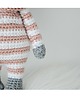 przytulanki dla niemowląt i dzieci Jelonek - szary/brudny róż 2