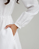 sukienki maxi damskie Lniana sukienka CAMELLIA MAXI PURE WHITE 4
